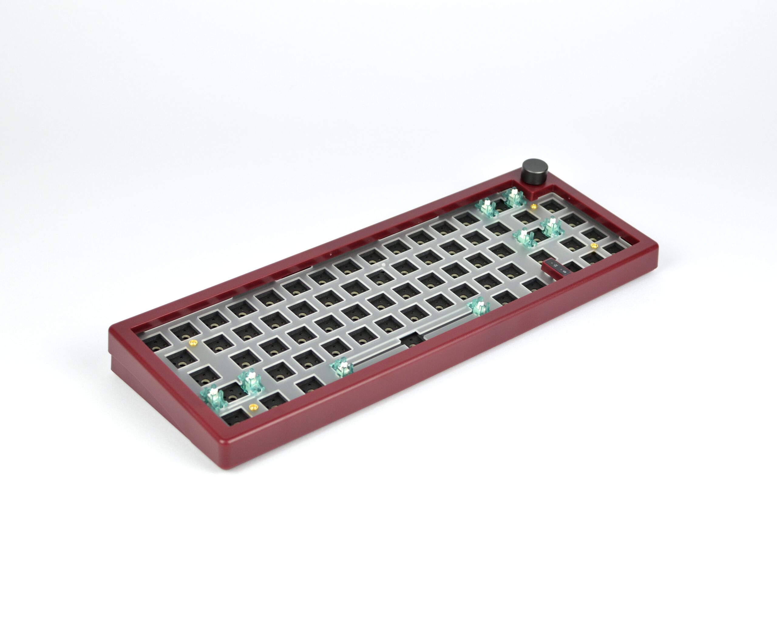 GMK67 Gasket Mount Mechanical Keyboard Kit w/ knob - RGB - Tri-Mode - Rust Red - Image 4