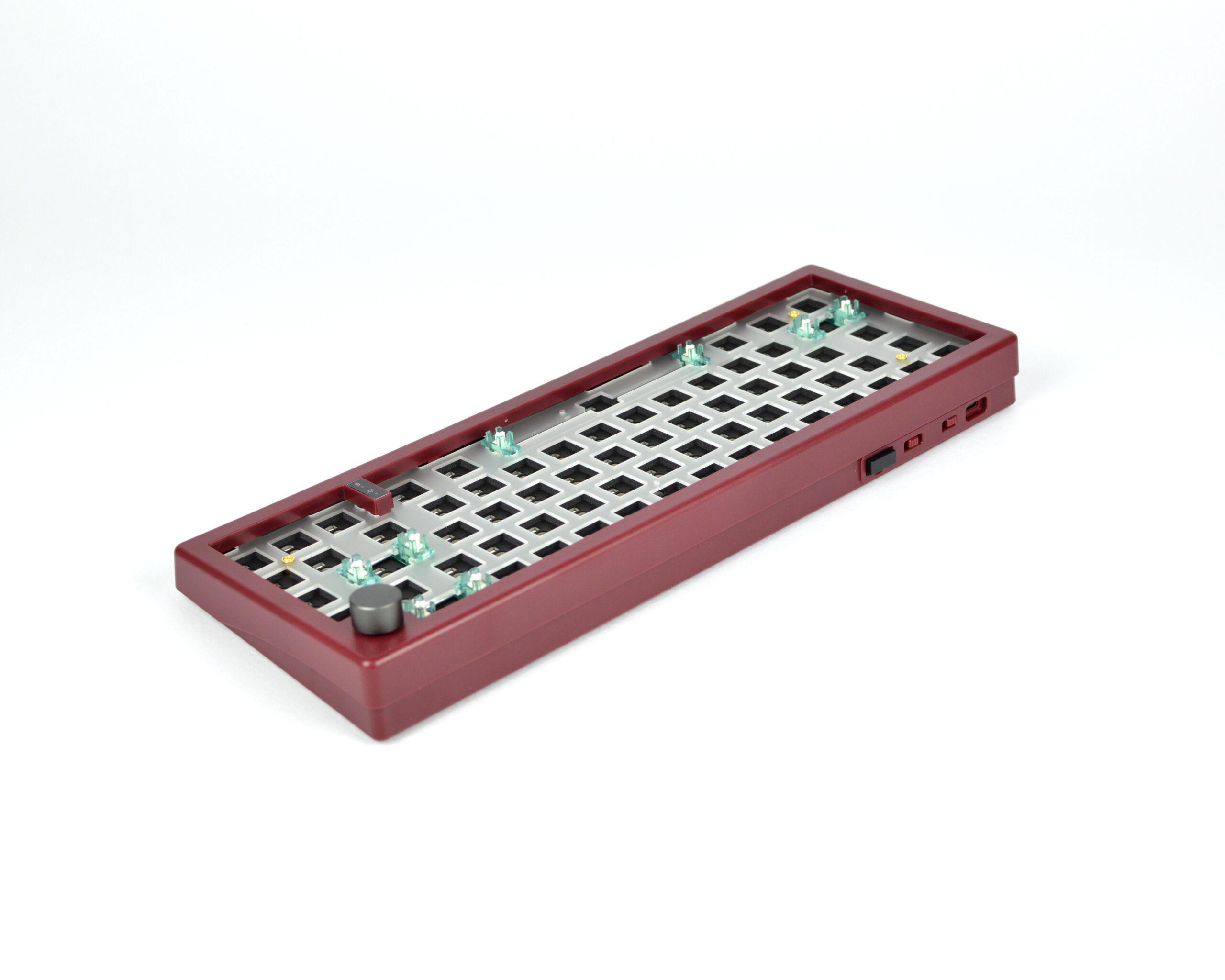 GMK67 Gasket Mount Mechanical Keyboard Kit w/ knob - RGB - Tri-Mode - Rust Red - Image 5