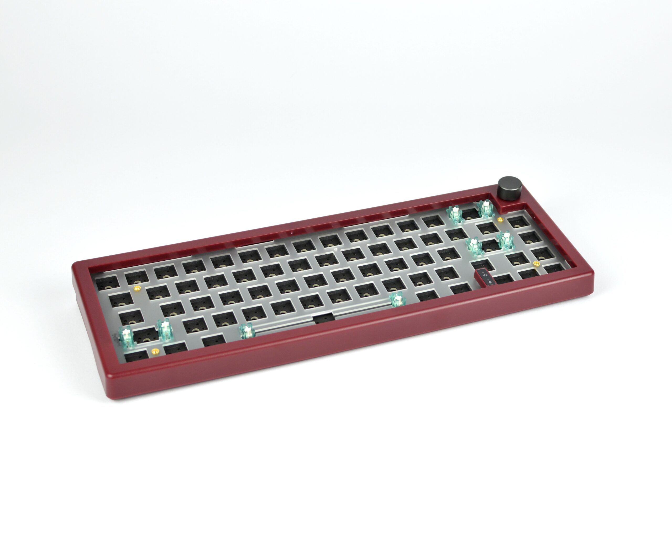 GMK67 Gasket Mount Mechanical Keyboard Kit w/ knob - RGB - Tri-Mode - Rust Red - Image 3