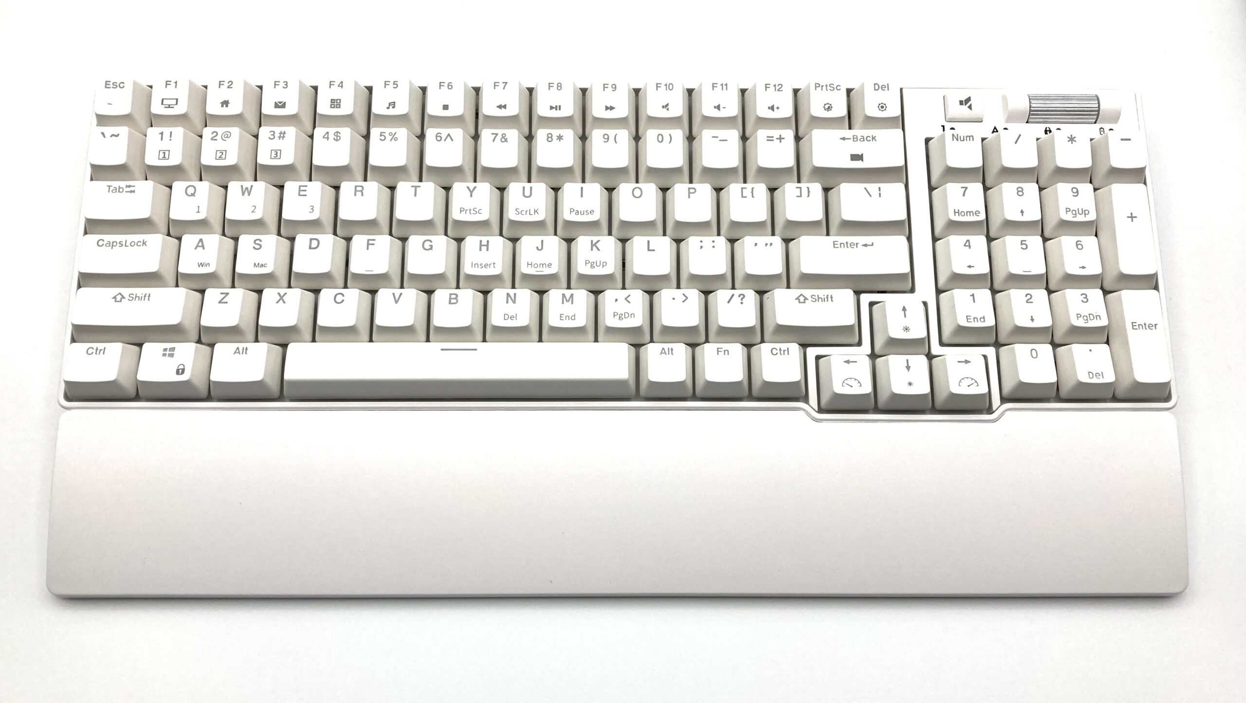 Royal Kludge RK96 Tri-Mode RGB Mechanical Keyboard - USB Wired, Wireless, Bluetooth - White